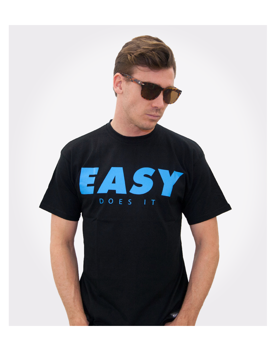EASY Shirt Black Blue